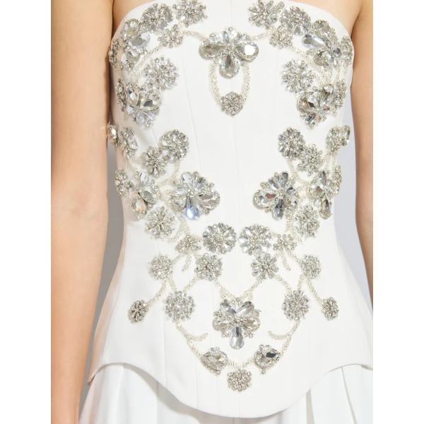 Zuhair Murad Cady Beaded Top, view 5