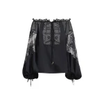 Zuhair Murad Chiffon Lace Blouse