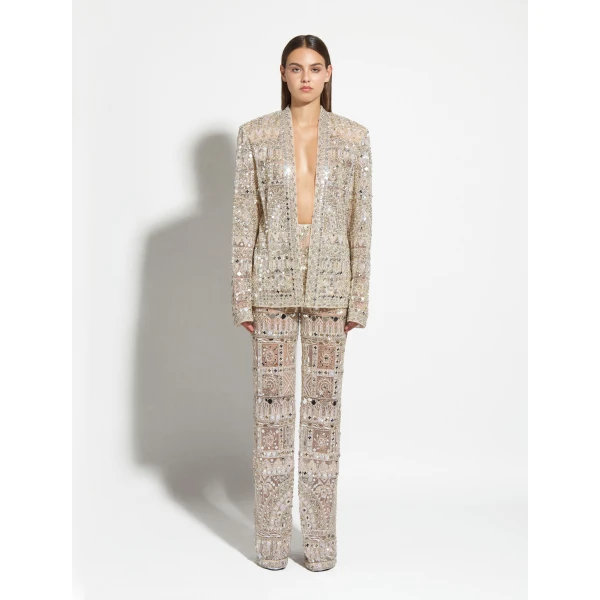 Zuhair Murad Fully Embroidered Trousers, view 2
