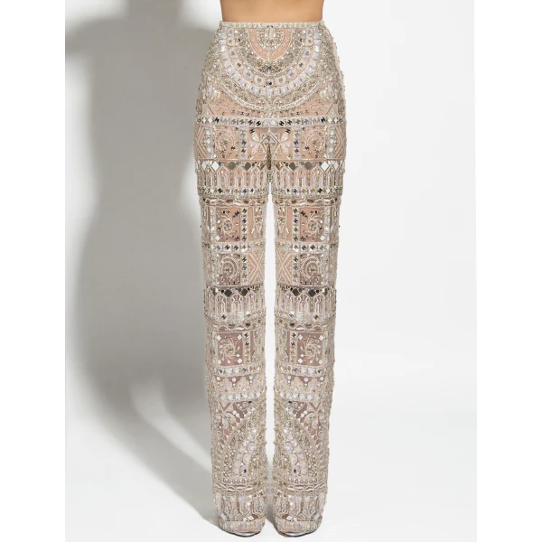 Zuhair Murad Fully Embroidered Trousers, view 5