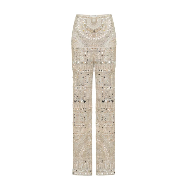 Fully Embroidered Trousers