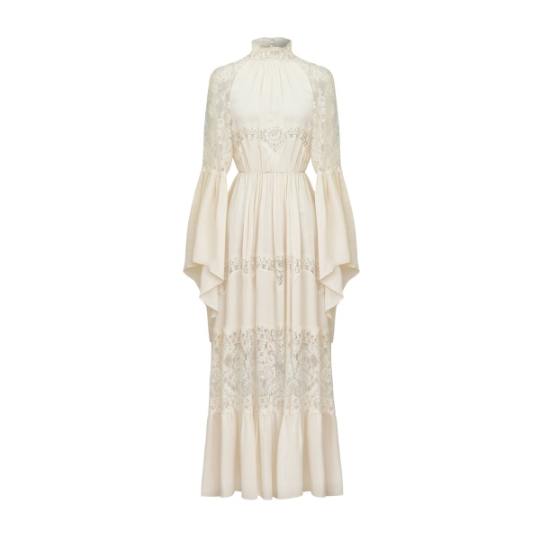 Zuhair Murad Georgette & Lace Dress