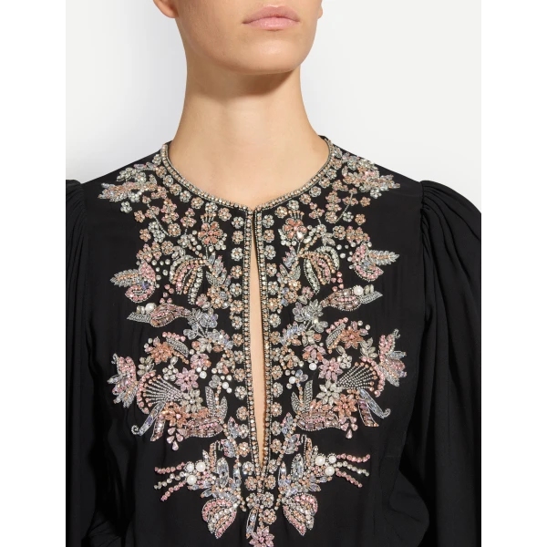 Zuhair Murad Georgette Long Dress, view 5