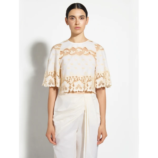 Zuhair Murad Goa Cropped Top, view 5