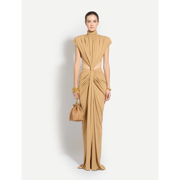 Zuhair Murad Jersey Draped Dress, view 2
