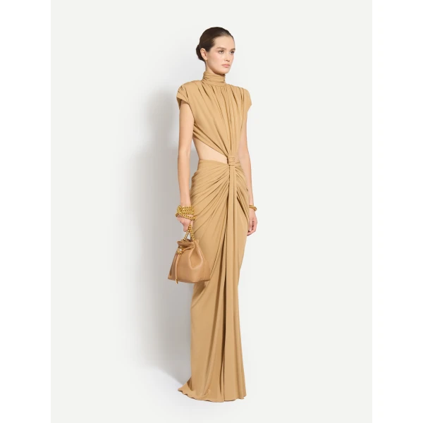 Zuhair Murad Jersey Draped Dress, view 3