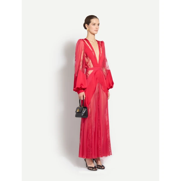 Zuhair Murad Lace Ankle Dress, view 3