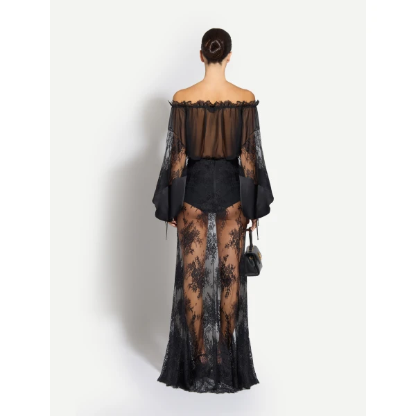 Zuhair Murad Lace Long Skirt, view 4