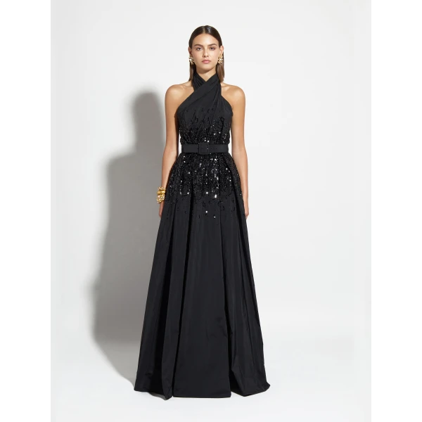 Zuhair Murad Long Dress with Belt, view 2