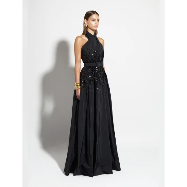 Zuhair Murad Long Dress with Belt, view 3
