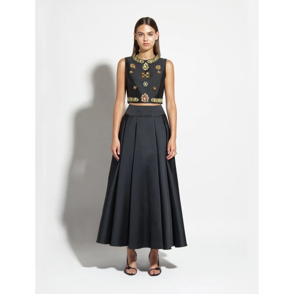 Zuhair Murad Mikado Cropped Top, view 2