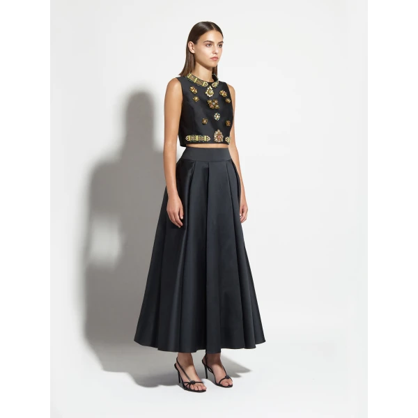 Zuhair Murad Mikado Cropped Top, view 3