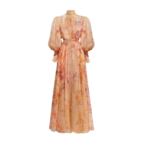 Zuhair Murad Organza Flowers Halter Dress