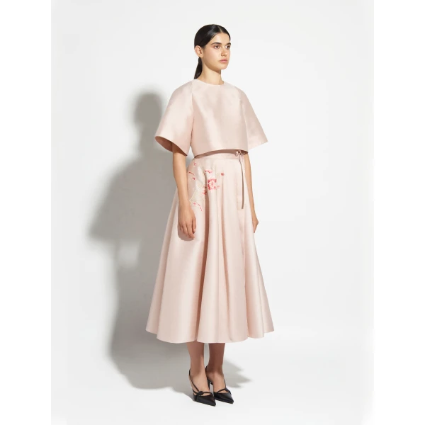 Zuhair Murad Shantung Cropped Top, view 3