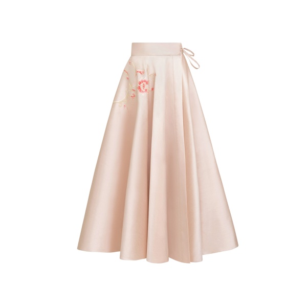 Zuhair Murad Shantung Midi Skirt