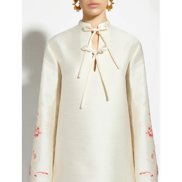 Zuhair Murad Shantung Mini Dress, view 5