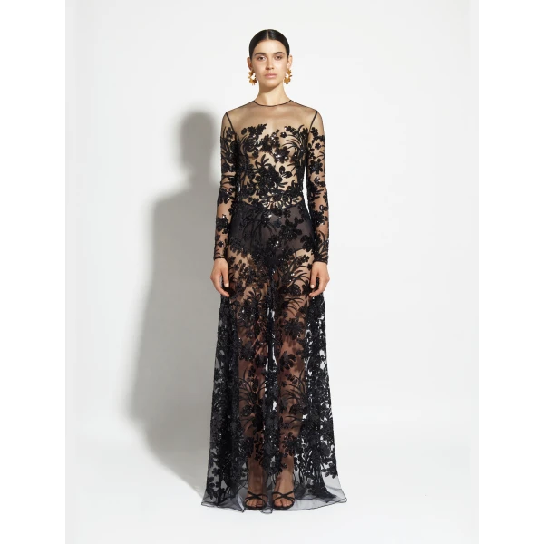 Zuhair Murad Symmetrical Long Dress, view 2