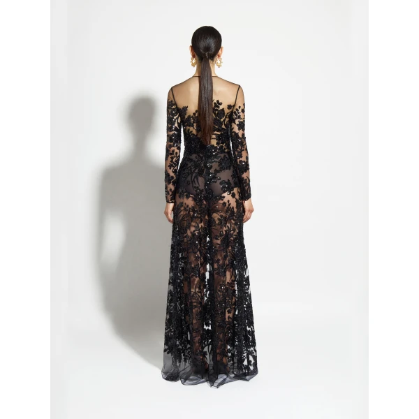 Zuhair Murad Symmetrical Long Dress, view 4