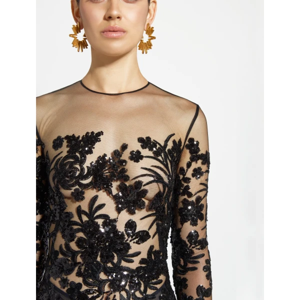 Zuhair Murad Symmetrical Long Dress, view 5