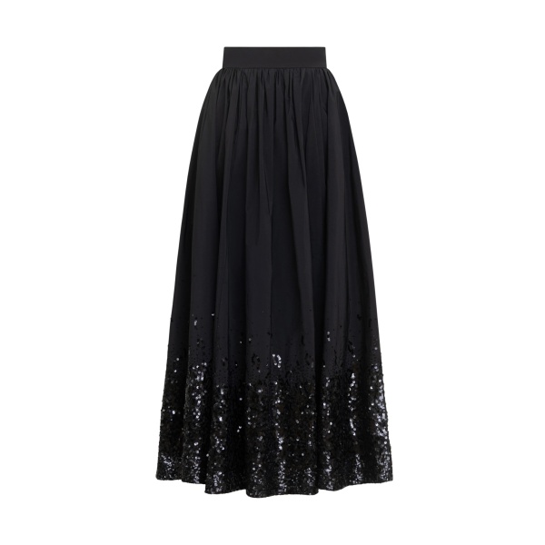 Zuhair Murad Taffeta Paillettes Midi Skirt