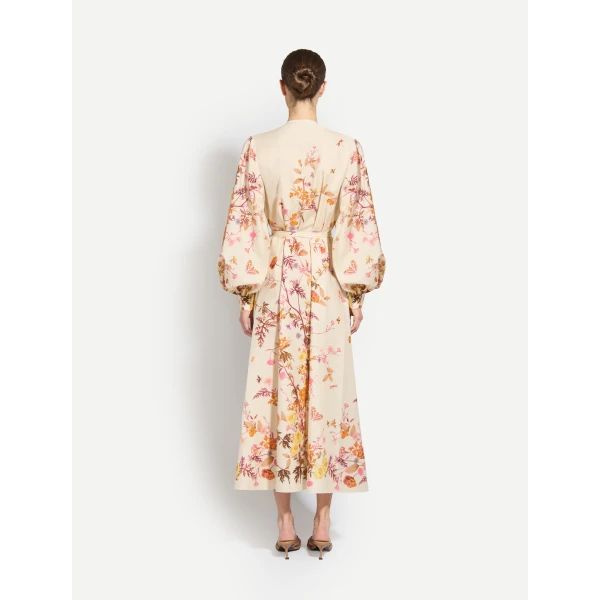 Zuhair Murad Tree Print Ankle Dress, view 4
