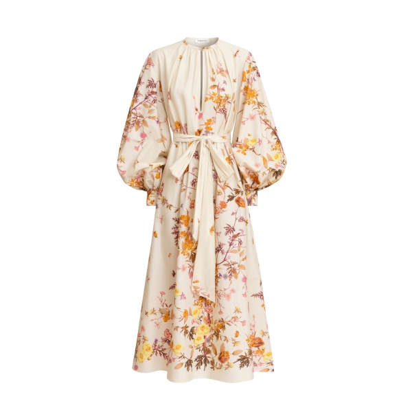 Zuhair Murad Tree Print Ankle Dress