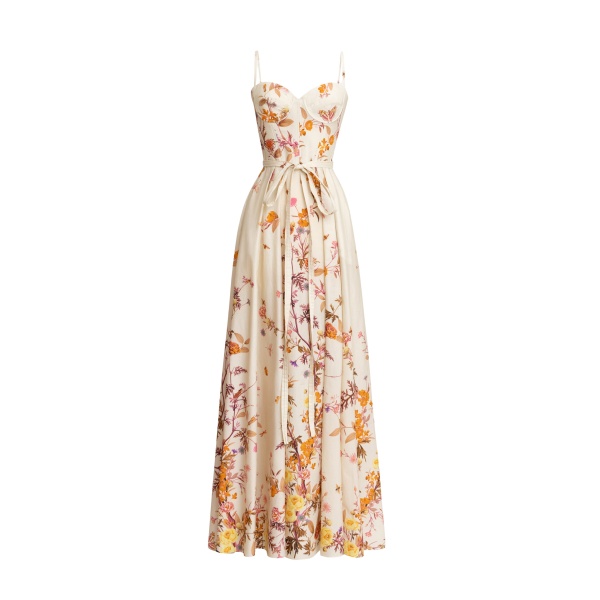 Zuhair Murad Tree Print Long Dress