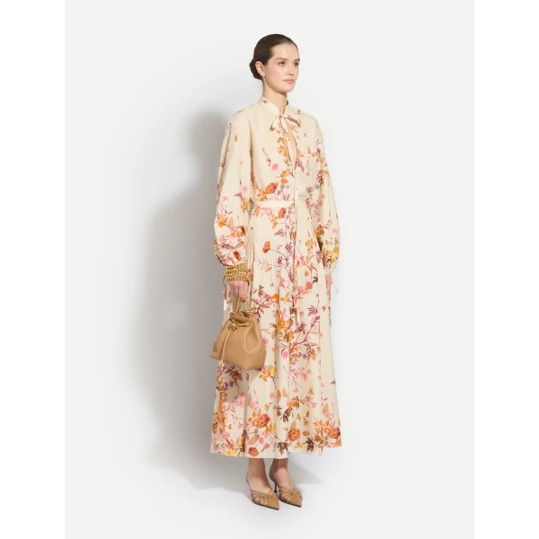 Zuhair Murad Tree Print Midi Skirt, view 3