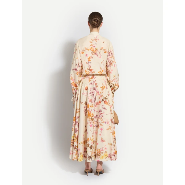 Zuhair Murad Tree Print Midi Skirt, view 4