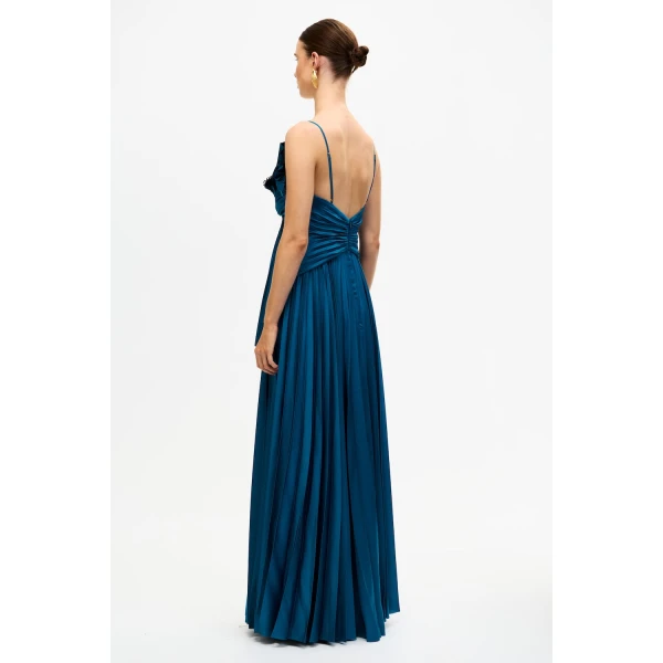 Acler Abenhall Maxi Dress in Prussian Blue, view 3