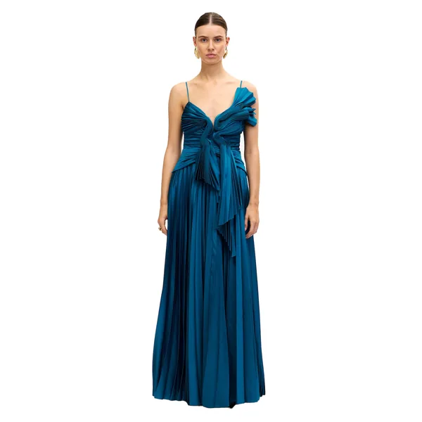 Acler Abenhall Maxi Dress in Prussian Blue