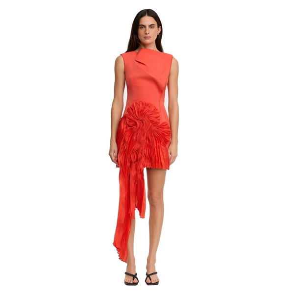 Acler Aberleigh Mini Dress in Chilli
