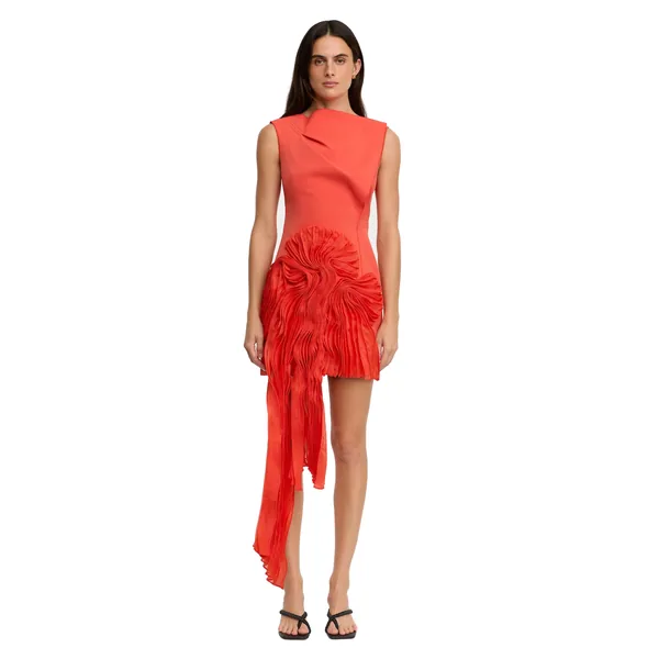 Acler Aberleigh Mini Dress in Chilli