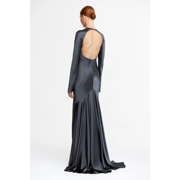 Acler Acre Gown in Charcoal, view 2