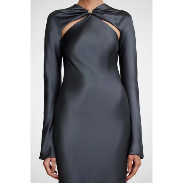 Acler Acre Gown in Charcoal, view 4