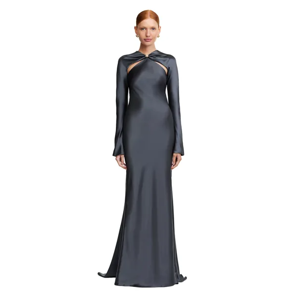 Acler Acre Gown in Charcoal