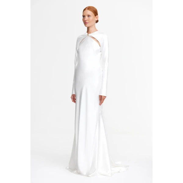 Acler Acre Gown in Ivory, view 3
