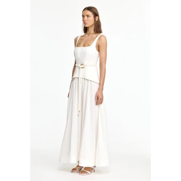 Acler Actonhill Maxi Dress in Ivory, view 2