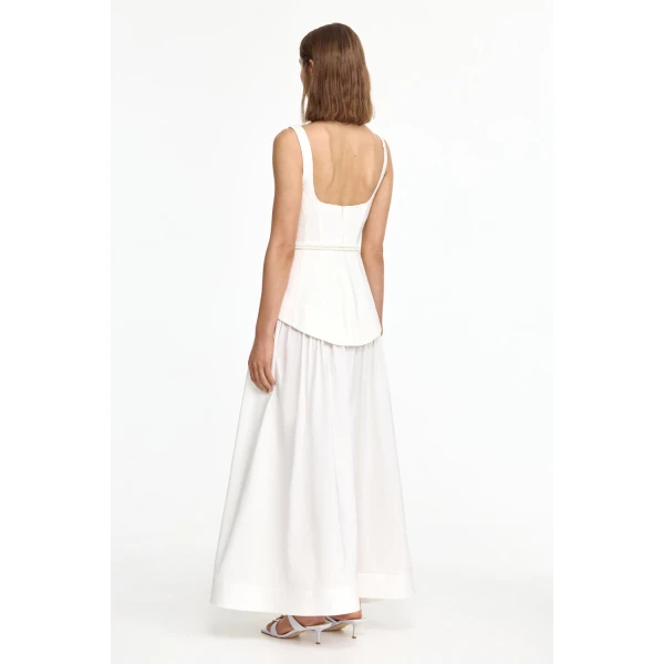 Acler Actonhill Maxi Dress in Ivory, view 3