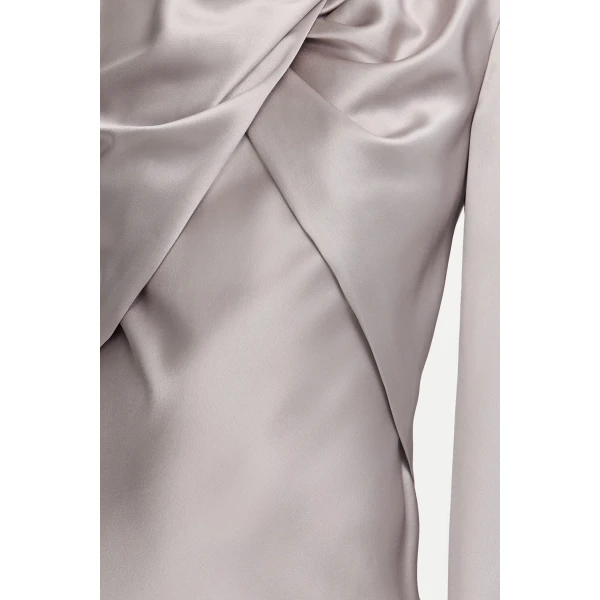 Acler Adcote Gown in Dove, view 4