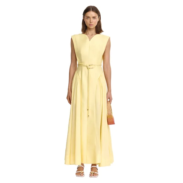 Acler Alvie Maxi Dress in Lemon Sorbet