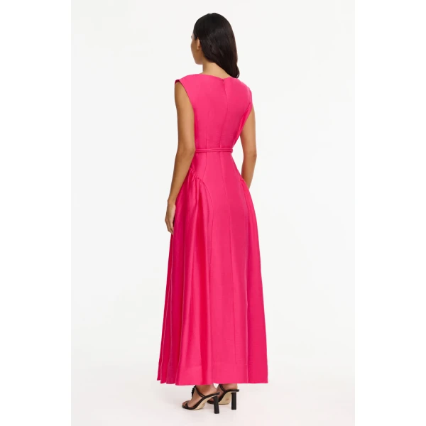 Acler Alvie Maxi Dress in Magenta, view 3