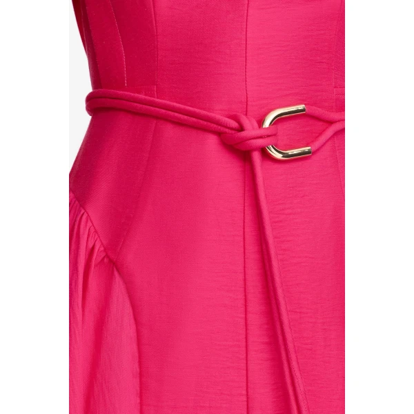 Acler Alvie Maxi Dress in Magenta, view 4