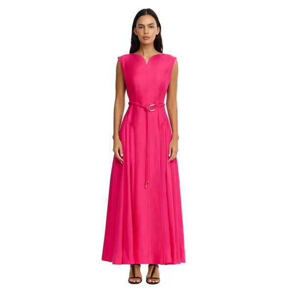 Acler Alvie Maxi Dress in Magenta