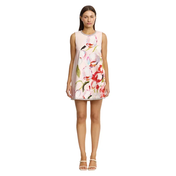 Acler Anglesey Mini Dress in Cherry Medley