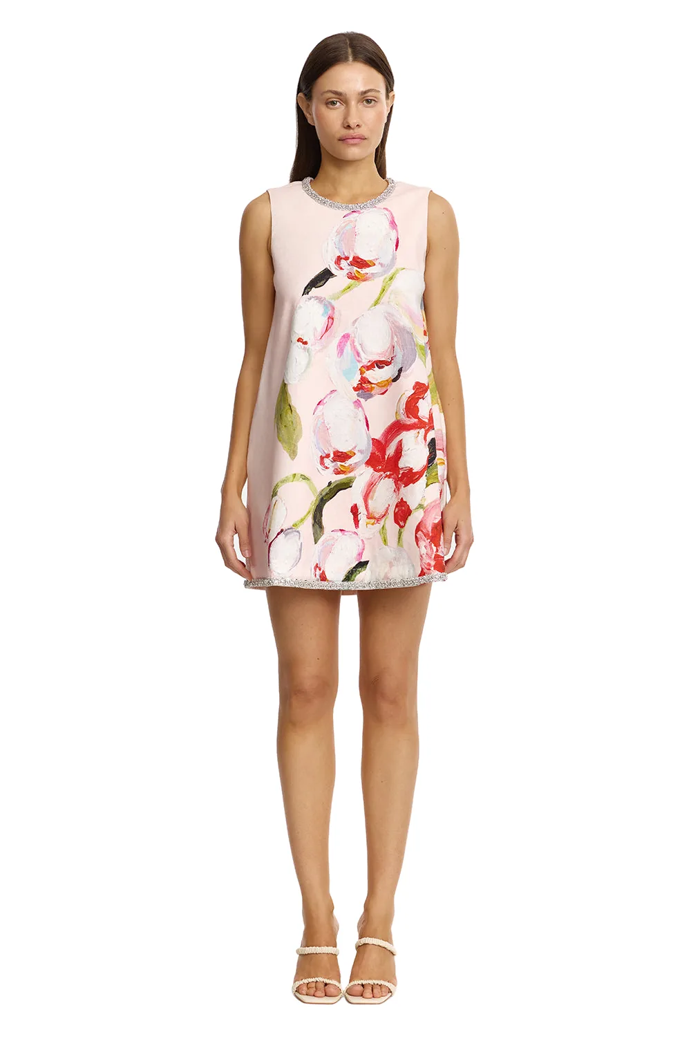 Acler Anglesey Mini Dress in Cherry Medley, Multicolour Dresses