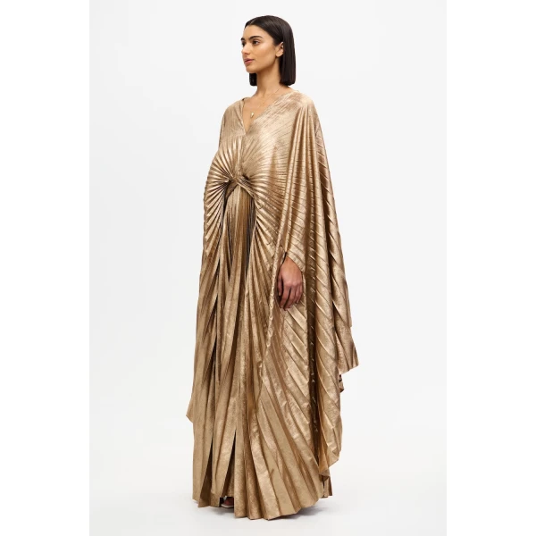 Acler Anslow Maxi Dress in Gold, view 2