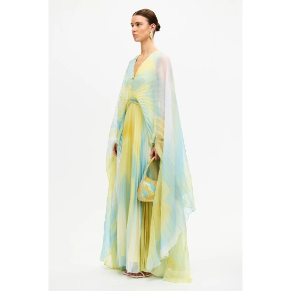 Acler Anslow Maxi Dress in Lemon Mist, view 2