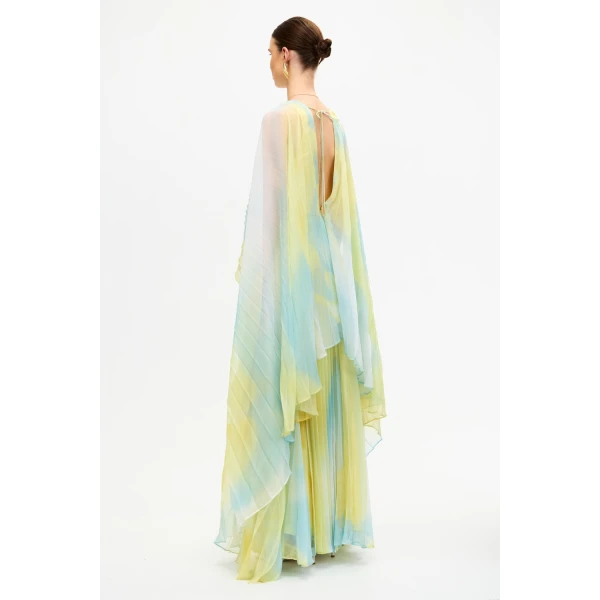 Acler Anslow Maxi Dress in Lemon Mist, view 3