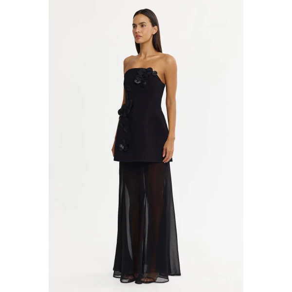 Acler Ashgill Maxi Dress in Black, view 2